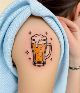 beer mug tattoo